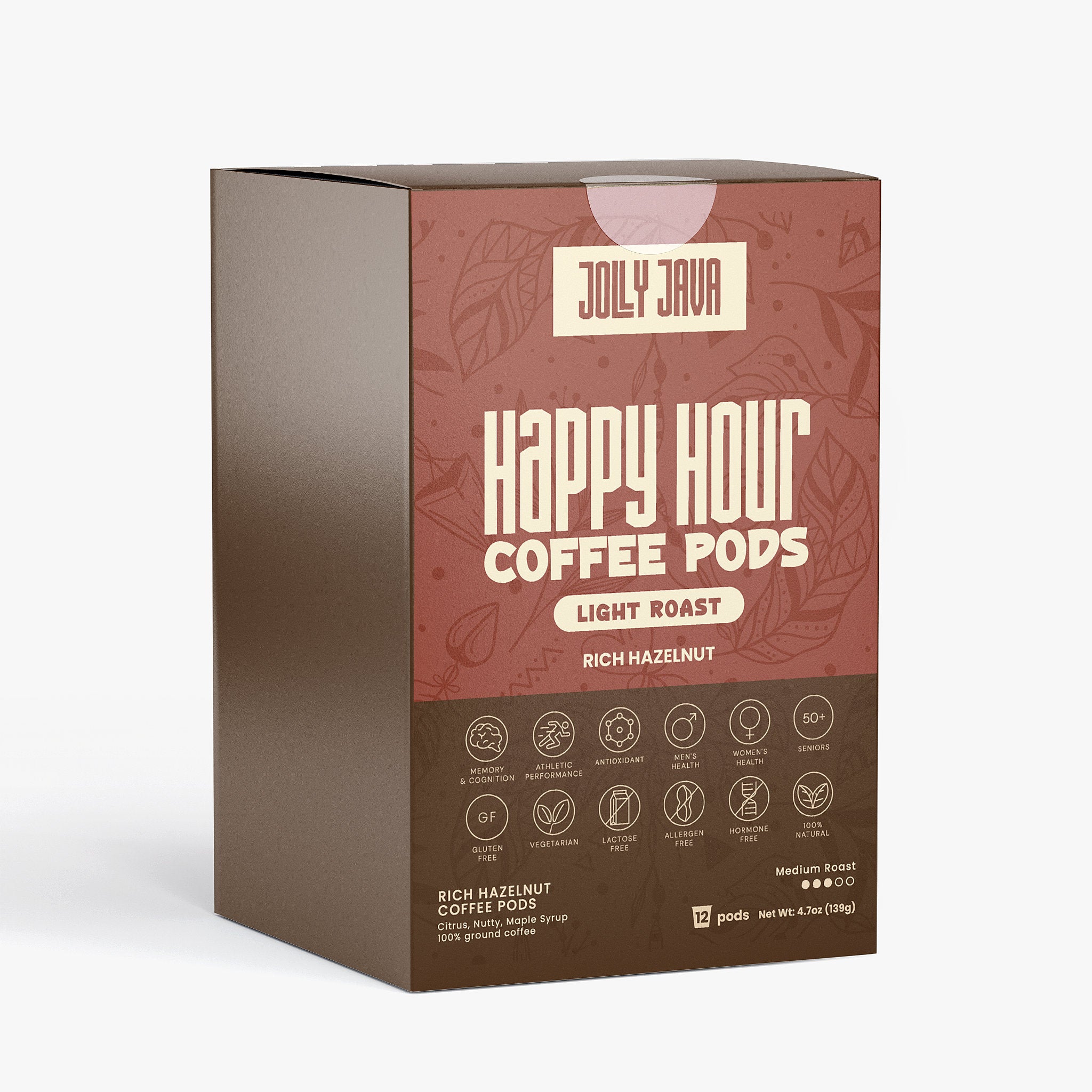 Happy Hour Hazelnut Coffee Pods (Med. Roast)